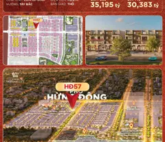 selling next to hung dong shop - hung dong main road - vinhomes dan phuong. price only 30 billion