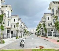 selling pair of garden villas, flower garden corner, 4 floors rough completion, pine axis, vsip tu son urban area
