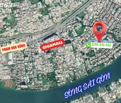 selling riverside villa next to gigamall pham van dong, thu duc: 129m2, 3 floors, 6 bedrooms, 16.5 billion - pink book,
