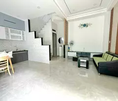 selling social house near emart phan huy ich, 4 floors, 6.3m wide, house with cash flow of 144 million/year, only 4 billion.