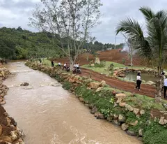selling super giap suoi land in bao loc, bottom price, full residential area, shr