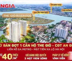 selling the gio an gia project 75m2 2 bedrooms 2 bathrooms bien hoa city, di an, hcm, next to dong nai river, metro station only 40
