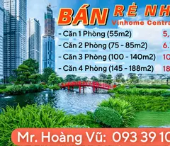 selling vinhomes central park apartment: 1 bedroom = 5 billion 2, 2 bedrooms = 6 billion 7, 3 bedrooms = 10 billion 4 bedrooms = 18 billion. real products at real prices. contact: