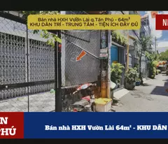 selling vuon lai social house 64m² - residential area