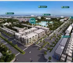 semi-detached, villa on west thang long avenue, bac tu liem: 110m2. 6 floors + basement, 30 billion