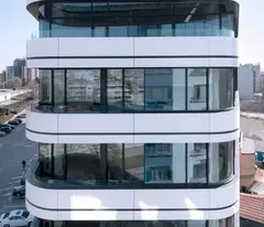 small building - tran hung dao - 438m2 - 15 floors - grade b office building.