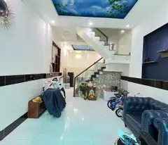 social house for sale phan huy ich, tan binh, 60m2, 3 floors, new house right away, only 5 billion.