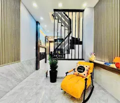 storey reinforced concrete house for sale, alley 1, le duc tho axis, ward 16, go vap, 4 bright bedrooms, only 4 billion ++