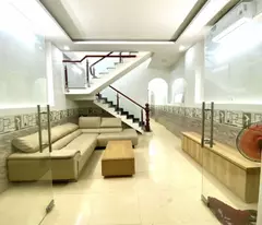 story house for sale - le thi hong gam assurface front with sidewalk - both for living and business.