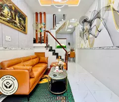 story reinforced concrete house for sale, 2 bedrooms, pham van bach, ward 12 go vap, nhh 2 billion