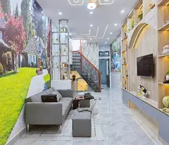 super beautiful house for sale, full furnished, 3 br, 4m thong alley, tran ba giao go vap for only 4.xx billion