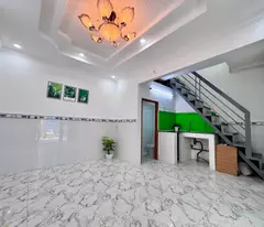 super house for sale, 4.8m wide, hxh, pham van chieu street, near thach da market, 3 billion.