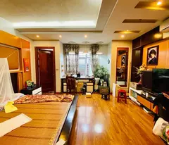 super nice house near ha dong market, all wood interior, 38m2, more than 8 billion