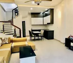 thach ban house for sale with beautiful new interior cars parking day and night right near the house over 6 billion