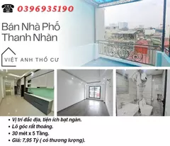 thanh nhan townhouse for sale, ba thoang corner lot, with elevator, 30mx5t, price: 7.95 billion, contact: 0396935190.