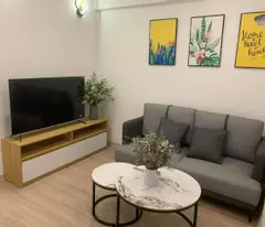the owner is selling a collective in cat linh, an trach near the train station, the 4th floor of a beautiful house is given furniture
