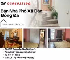 townhouse for sale in xa dan_lot hai thoang corner_tri cao residential area_43mx4t_price: 7.3 billion_contact: 0396935190.