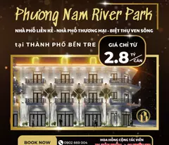 townhouses for sale - commercial townhouses - riverfront villas in son dong, ben tre city