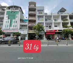 *tran hung dao front house for sale 2 sides 1 ground + 5 floors reinforced concrete (4.15x20.6m) land area nearly 500m2