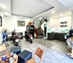 tran thai tong house for sale, 38m2, 5 floors, door-to-door alley, immediate occupancy. 6.3 billion