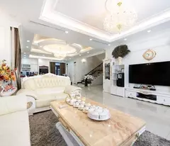 villa for sale on vinhomes gardenia street, 290m2, 3 floors, full modern furniture.