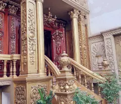 villa of golden dragon, flamingo, redwood...plated in gold - symbol of prosperity.