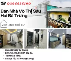 vo thi sau townhouse for sale, brand new house, genuine furniture, 42mx6t, price: 9.6 billion, contact: 0396935190.